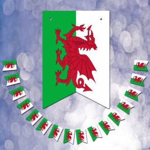 Bannière À Fanions Welsh Flag & Party Wales Banners / Cymru Weddings