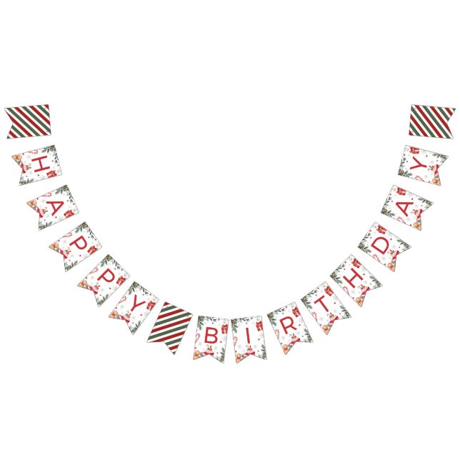Bannière À Fanions Winter Cocoa Birthday Banner (Tout)