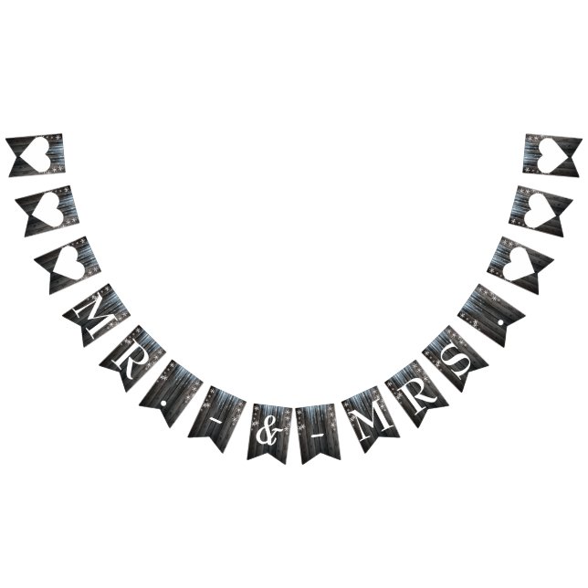 Bannière À Fanions Winter Wonderland Frozen Ice M. & Mme Mariage (Tout)