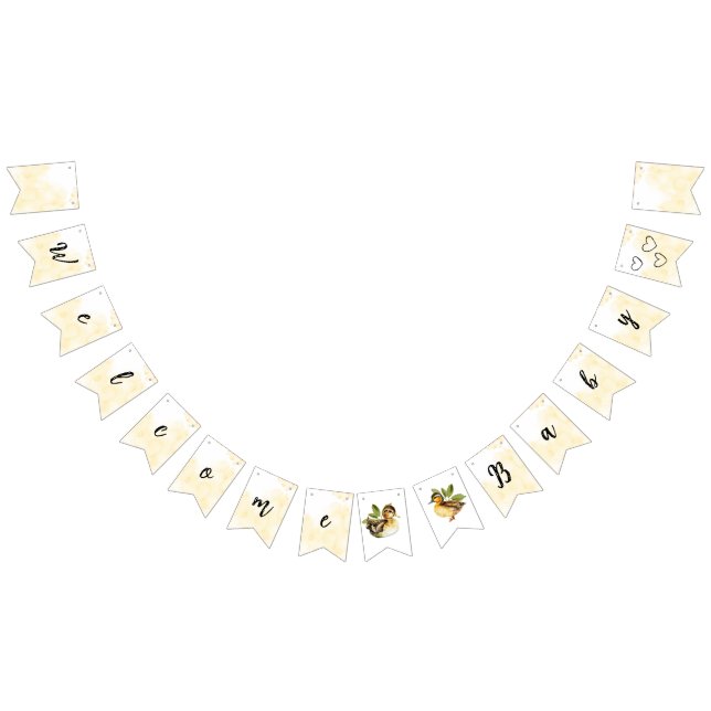 Bannière À Fanions Yellow Duck Baby Themed Shower Banner (Tout)