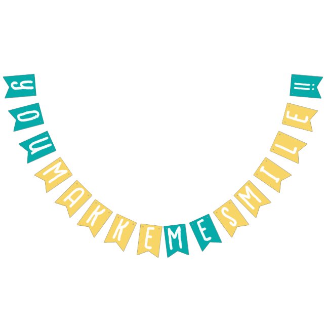 Bannière À Fanions You make me Smile | Happy Together (Tout)