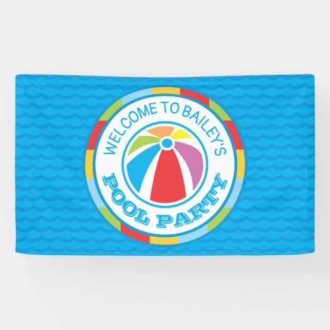 Bannière Affiche de bienvenue de la fête d'été de  (Horizontal)