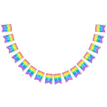 Bannière Anniversaire de enfant Rainbow Party