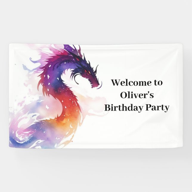 Bannière Anniversaire du conte de dragon de Whimsi (Horizontal)