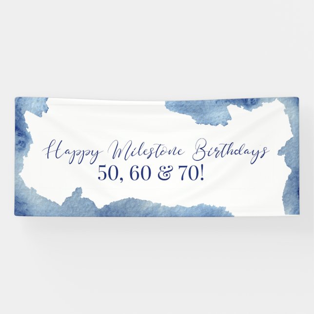 Bannière aquarelle personnalisée (Horizontal)