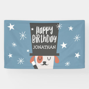 Bannière arrière-plan de la fête Anniversaire de e