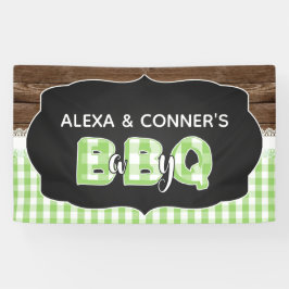 Bannière Baby shower bébé Q - Vert
