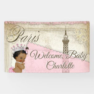 Bannière Baby shower de Paris