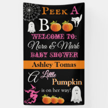 Bannière Baby shower d'Halloween