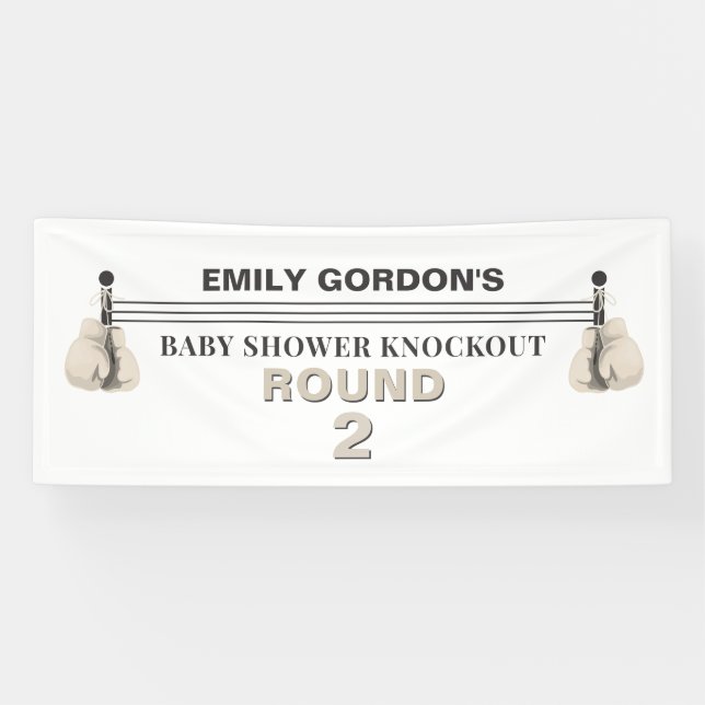 Bannière baby shower Knockout (Horizontal)