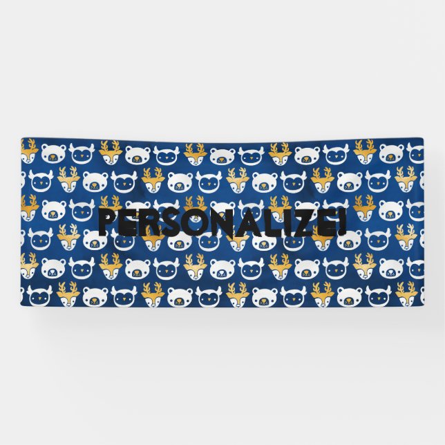 Bannière Bear, Deer & Owl (Horizontal)