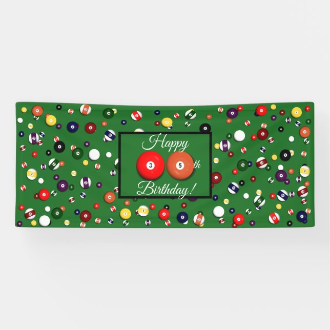 Bannière - Billard - 35ème Fête (Horizontal)