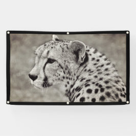 Bannière CHEETAH AVEC GROMMETS