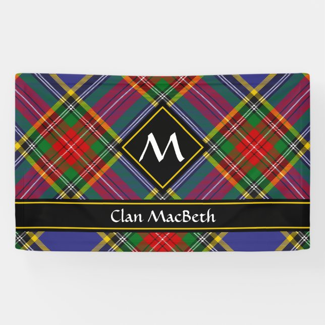Bannière Clan MacBeth Tartan (Horizontal)