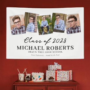 Bannière Collage Photo Simple Graduation