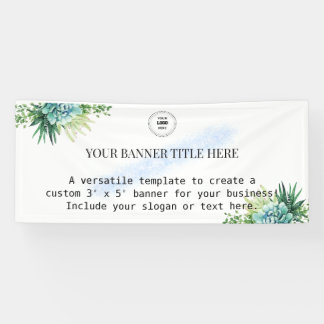 Bannière commerciale personnalisée de verdure de s
