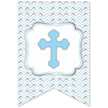 Bannière croisée bleue et argent
