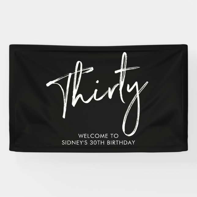 Bannière d'accueil de la fête du 30e anniversaire  (Horizontal)