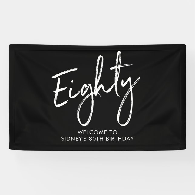 Bannière d'accueil de la fête du 80e anniversaire  (Horizontal)