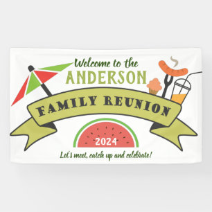 Bannière d'accueil de réunion familiale