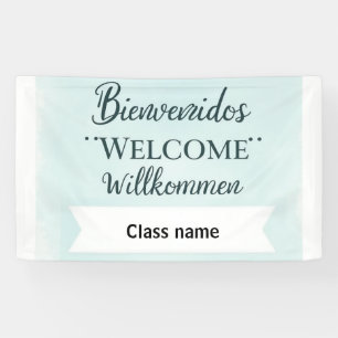 Bannière d'accueil imprimable avec nom de classe