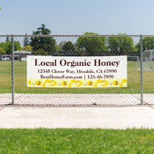 Bannière d'affichage sur mesure Bees Honey Farm 8'