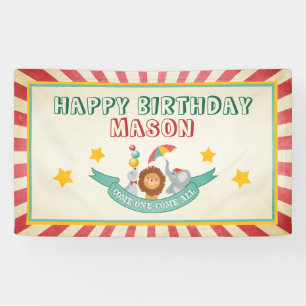 Bannière d'anniversaire de cirque Carnaval Fête vi