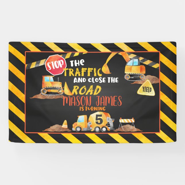 Bannière d'anniversaire de la construction - BL (Horizontal)