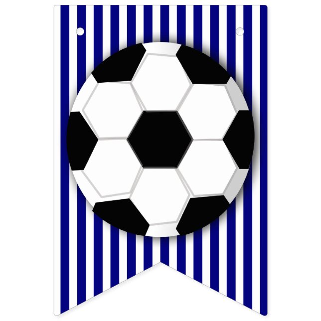 Bannière d'anniversaire de soccer Sports party boy (Premier drapeau)
