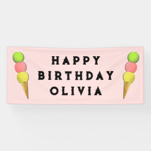 Bannière d'anniversaire de tennis