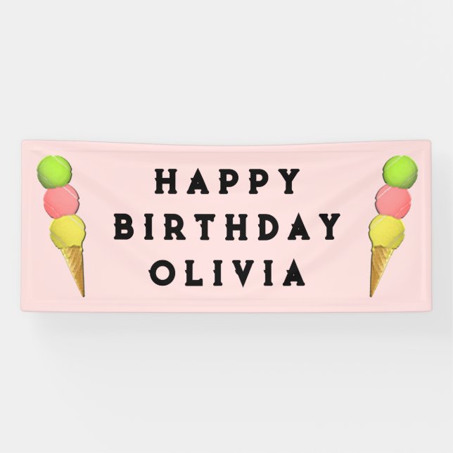 Bannière d'anniversaire de tennis (Horizontal)