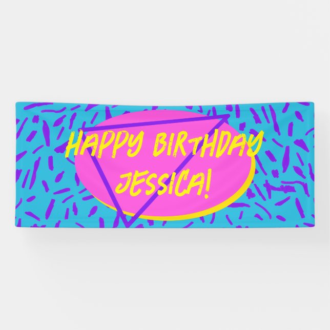 Bannière d'anniversaire des années 90 (Horizontal)