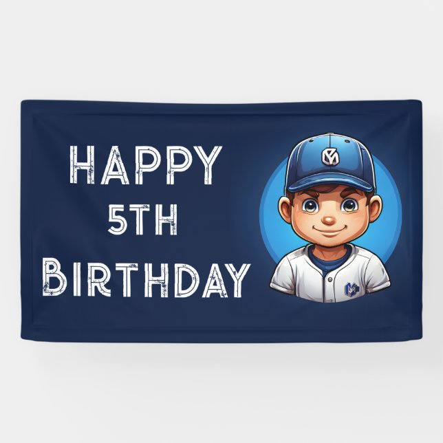 bannière d'anniversaire du baseball (Horizontal)