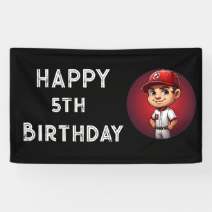 bannière d'anniversaire du baseball