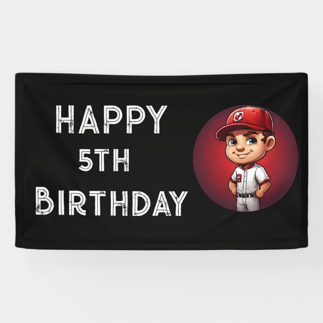 bannière d'anniversaire du baseball (Horizontal)