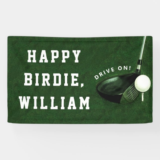 Bannière d'anniversaire du Golf (Horizontal)