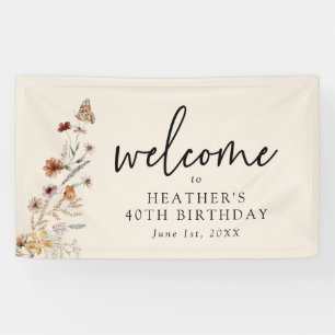 Bannière d'anniversaire élégante