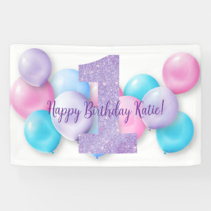 Bannière d'anniversaire joyeuse - Personnalisée