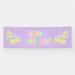 Bannière d'anniversaire Joyeux Anniversaire Pinata
