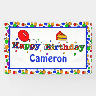 Bannière d'anniversaire personnalisée