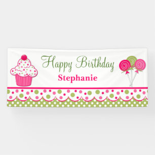 Bannière d'anniversaire personnalisée pour les f
