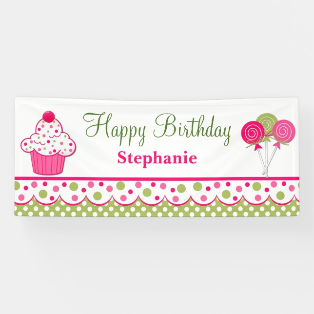 Bannière d'anniversaire personnalisée pour les fri (Horizontal)