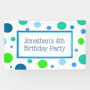 Bannière d'anniversaire personnalisée pour petit g
