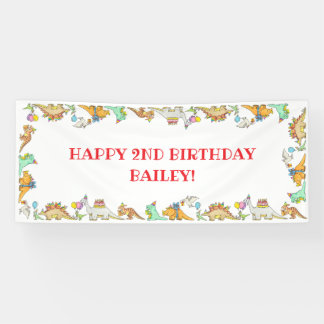 Bannière d'anniversaire pour enfants sur le thème
