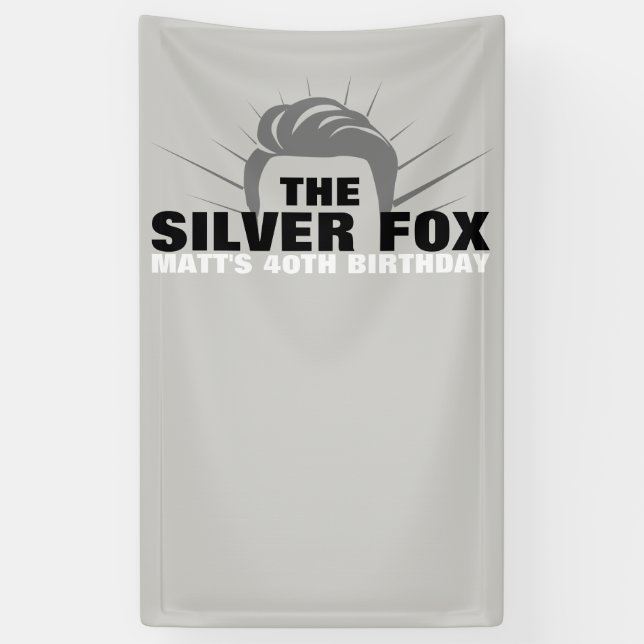 Bannière d'anniversaire pour hommes (Vertical)