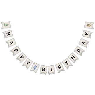 Bannière d'anniversaire Robot and Gears