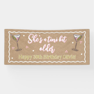 Bannière d'anniversaire un peu plus âgée