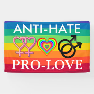Bannière d'arc-en-ciel de la protestation LGBT de