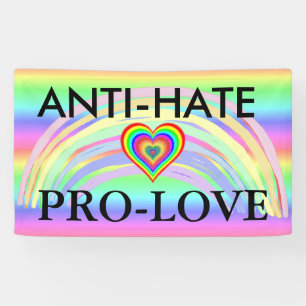 Bannière d'arc-en-ciel de la protestation LGBT de