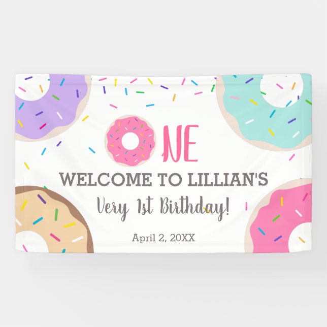 Bannière de 1er anniversaire de la fête des beigne (Horizontal)